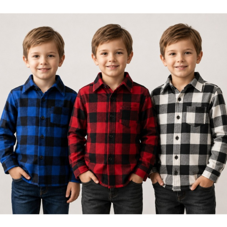 camisa xadrez infantil  manga longa flanelado festa junina menino