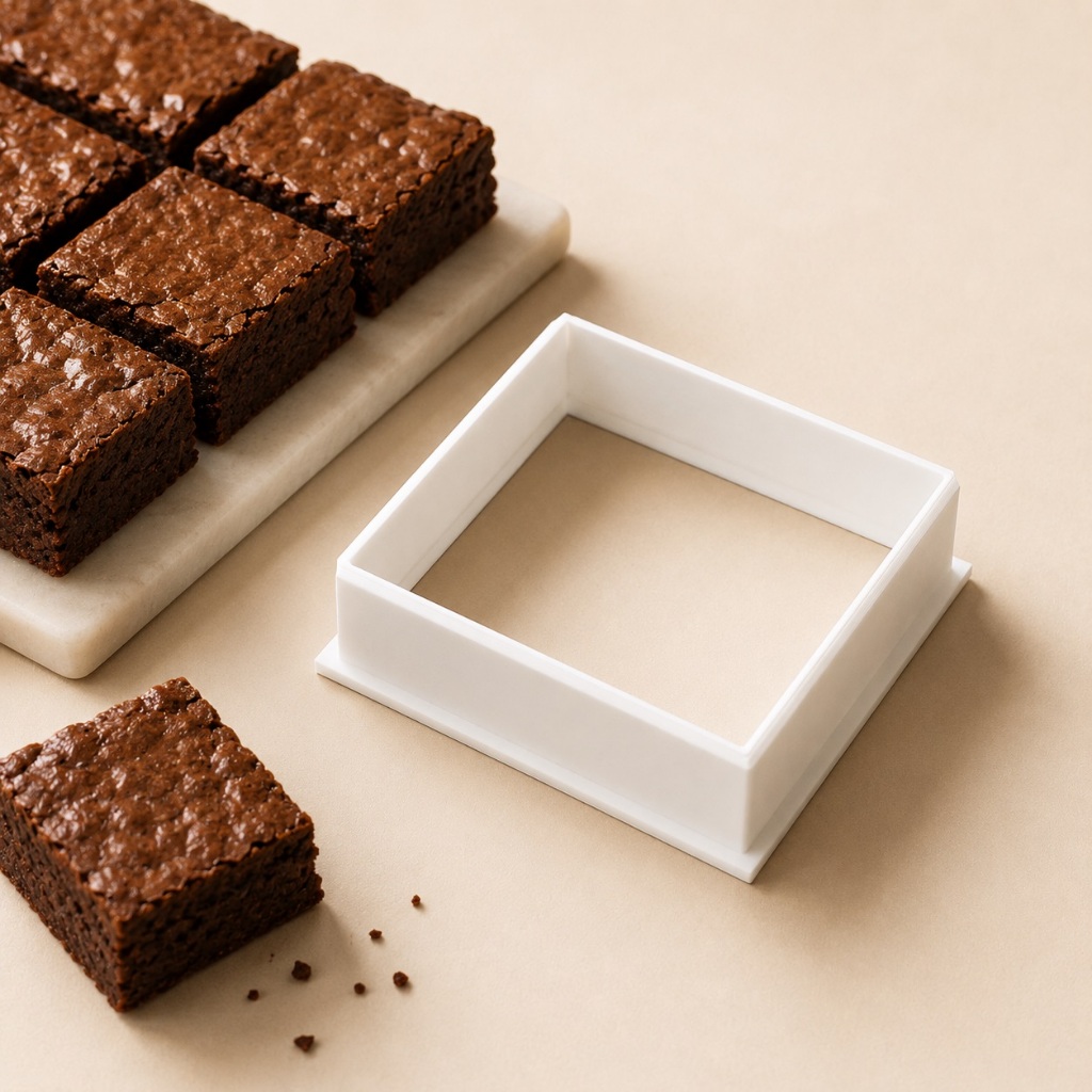 Cortador de Brownie Quadrado Único de 4cm a 10cm