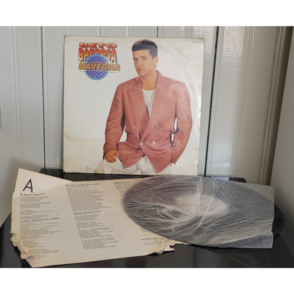 Disco em Vinil LP Beto Barbosa - Navegar 1995