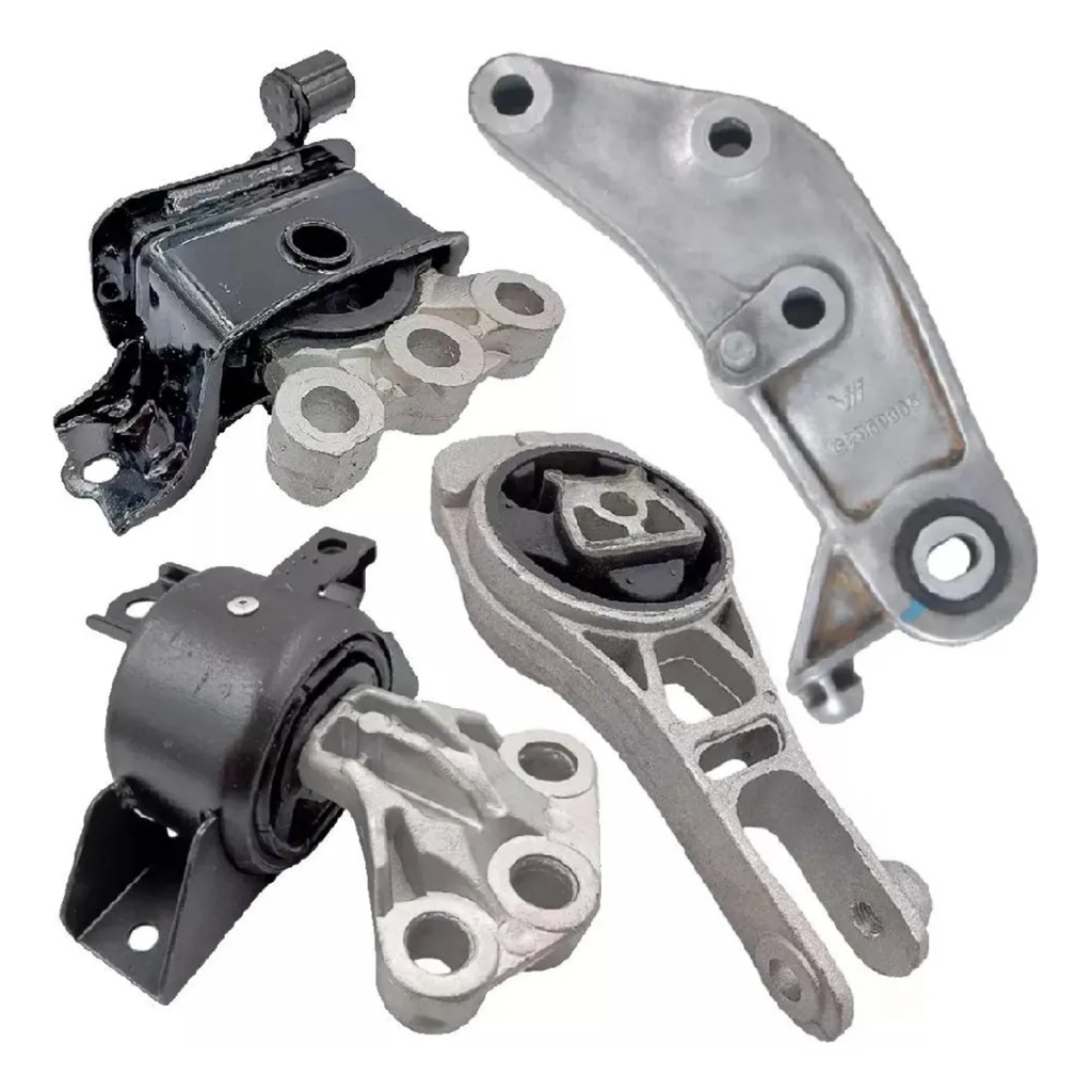 Kit com os 4 Coxim Calços do Motor e do Câmbio Cobalt Onix Spin Prisma Manual