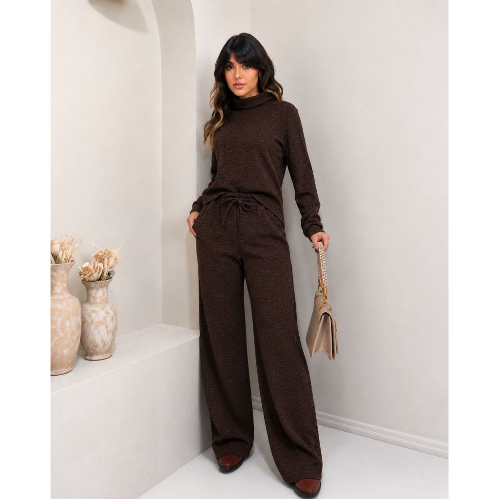 COJUNTO GOLA ALTA TECIDO CONFORTABEL PARA INVERNO