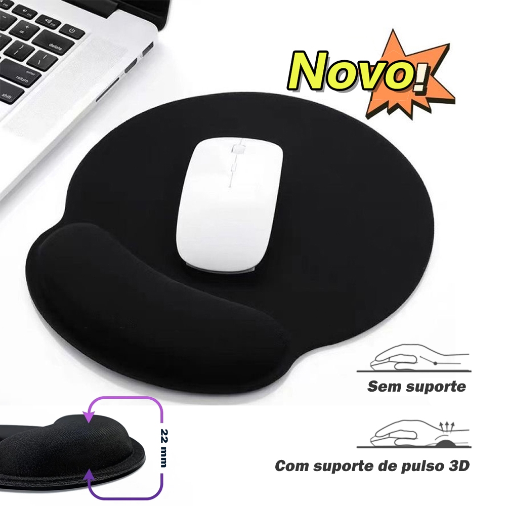 Novo modelo Mouse Pad de Pulso Ergonômico Com Apoio De Punho