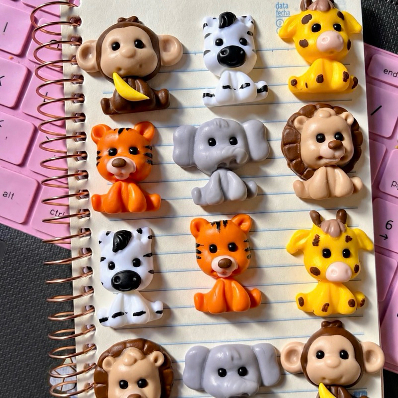 Mini Safari em Biscuit – Apliques Feitos à Mão para Festa Infantil e personalizados