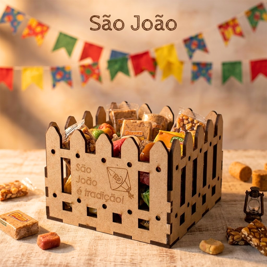 Cestinha De Doces Festa Junina Linda Lembrancinha Decorativa Para Festa Junina Doces Arraia Cesta de Doces