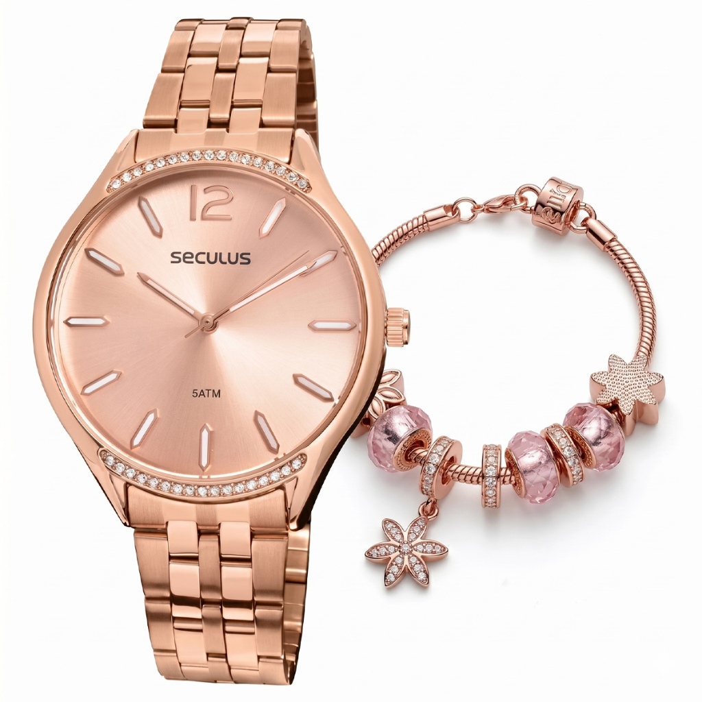 Relógio Seculus Feminino 77250LPSVRS3