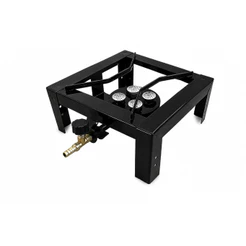 Fogão Fogareiro Semi Industrial 1 Boca Camping Fritura Portátil Caminhão Alta Pressão Gás Glp