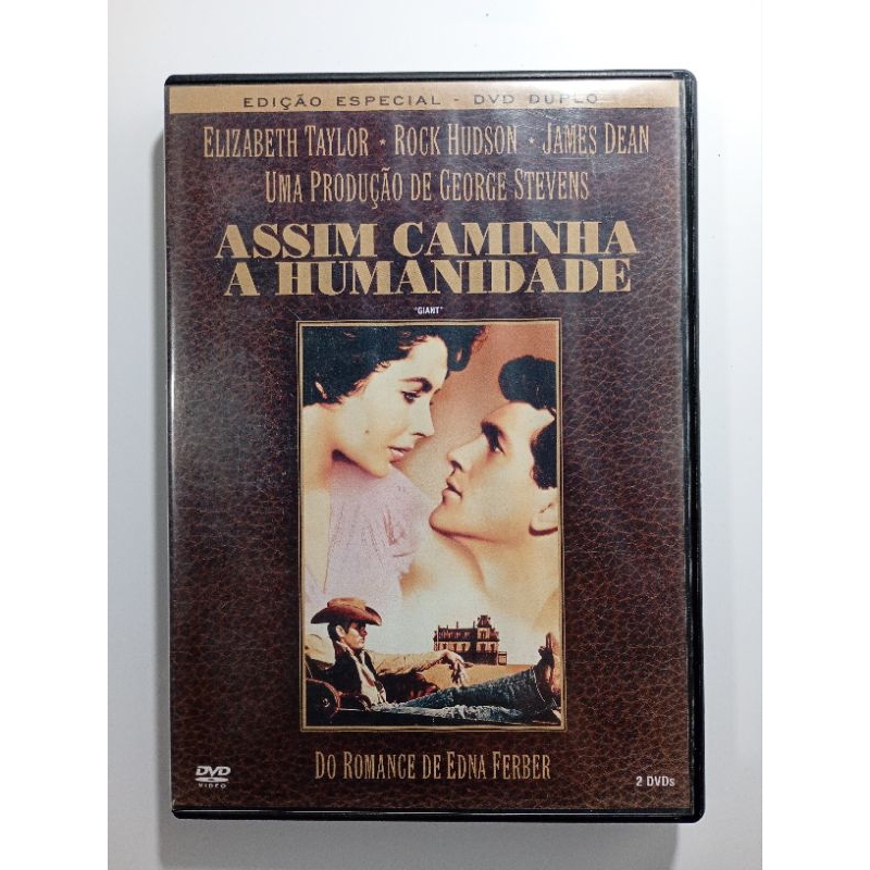 Dvd Duplo Assim Caminha A Humanidade Elizabeth Taylor Rock Hudson James Dean
