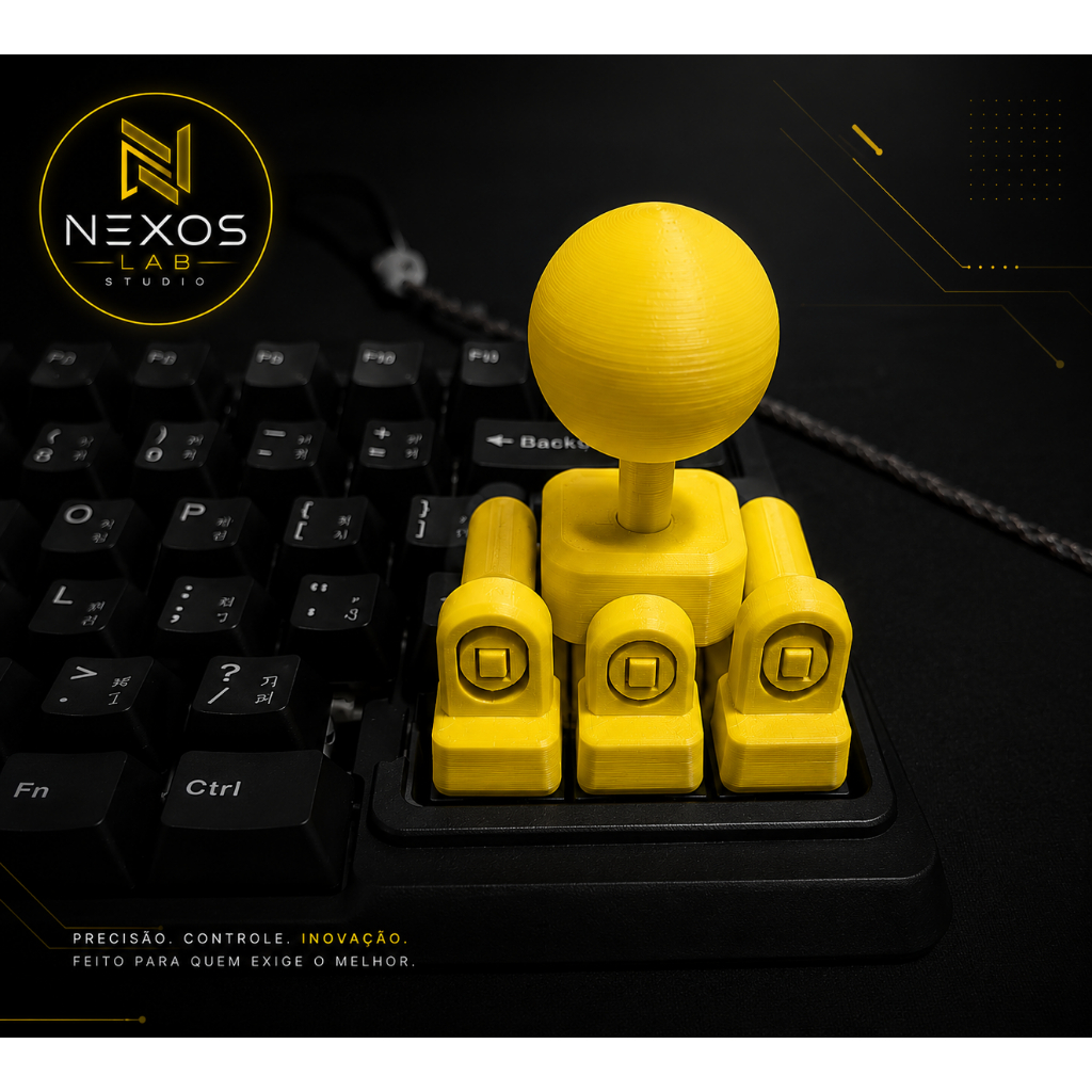 Joystick Arcade para Teclado Mecânico  |Estilo Fliperama | Ideal para Games Retro, Arcade e PC