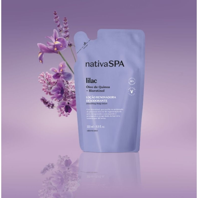 nativa spa lilac óleo de quinoa bioretinol 350ml