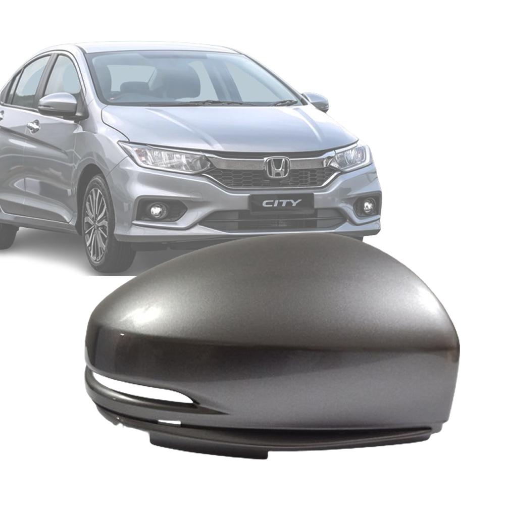 Capa Retrovisor Honda City 2015 2016 2017 2018 2019 2020 2021 Cinza Iridium Lado Direito