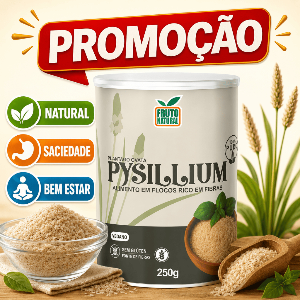 Psyllium 100% Puro 250g Fibras Suplemento Alimentar - Fruto Natural