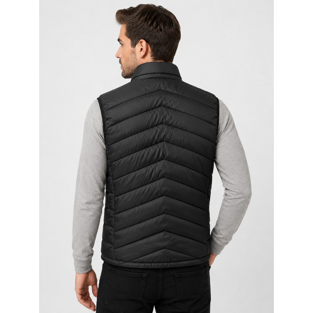 Colete Puffer Masculino Preto Leve Inverno Casual Premium — imagem 2 de 2