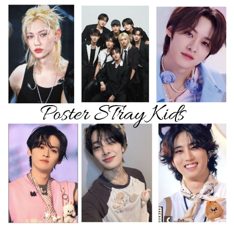 POSTER FÃ STRAY KIDS A4 laminado KPOP anime banda BANG CHAN, LEE. SKZ FÉLIX