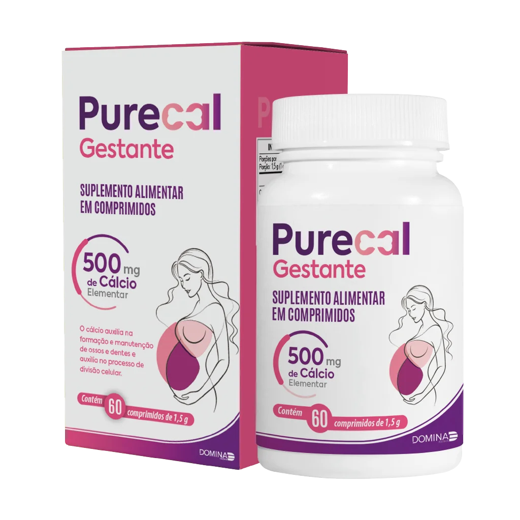 Cálcio Purecal Gestante 500mg 60 comprimidos