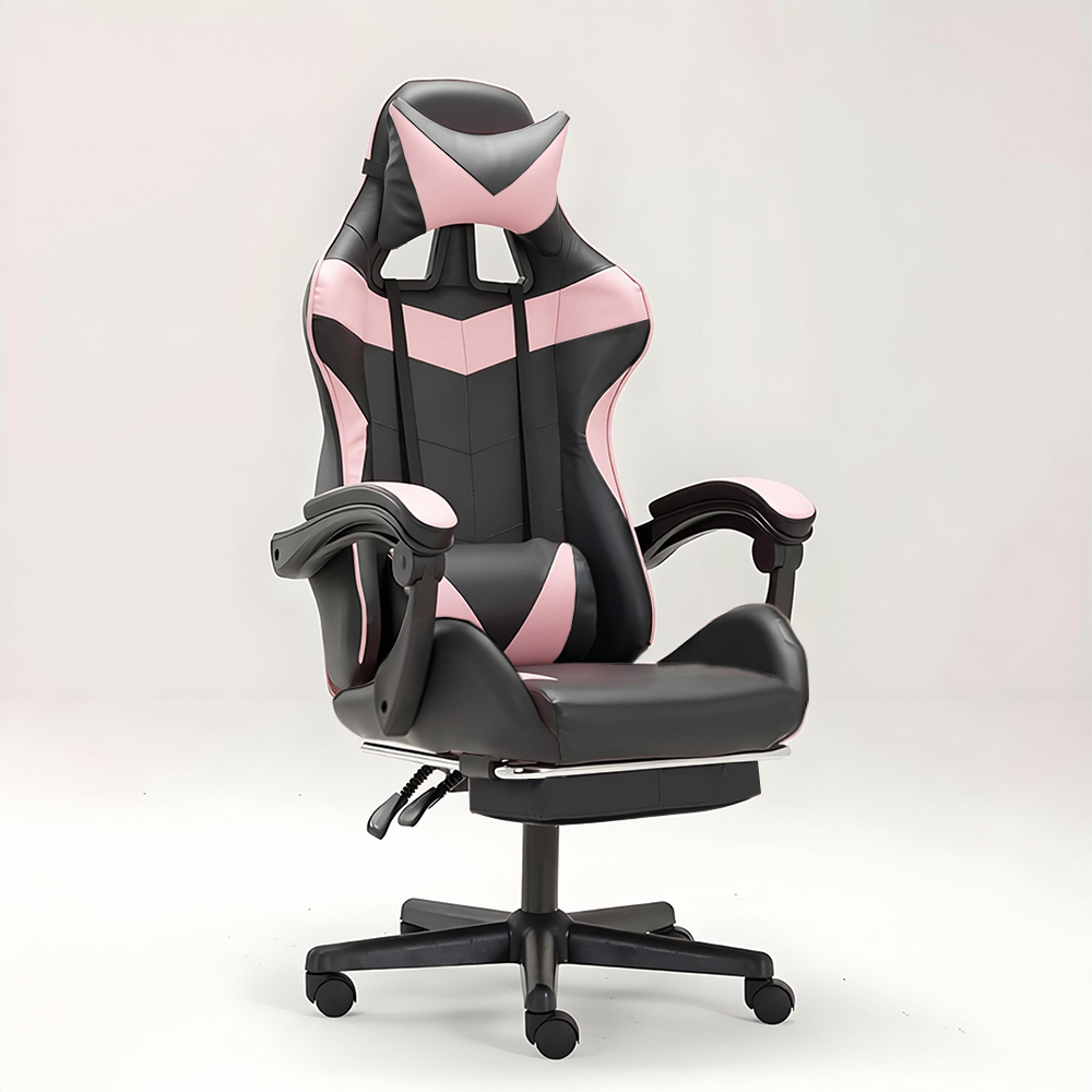 Cadeira de jogo profissional- cadeira de escritório ergonômico 135° joelho e apoio lombar -F19