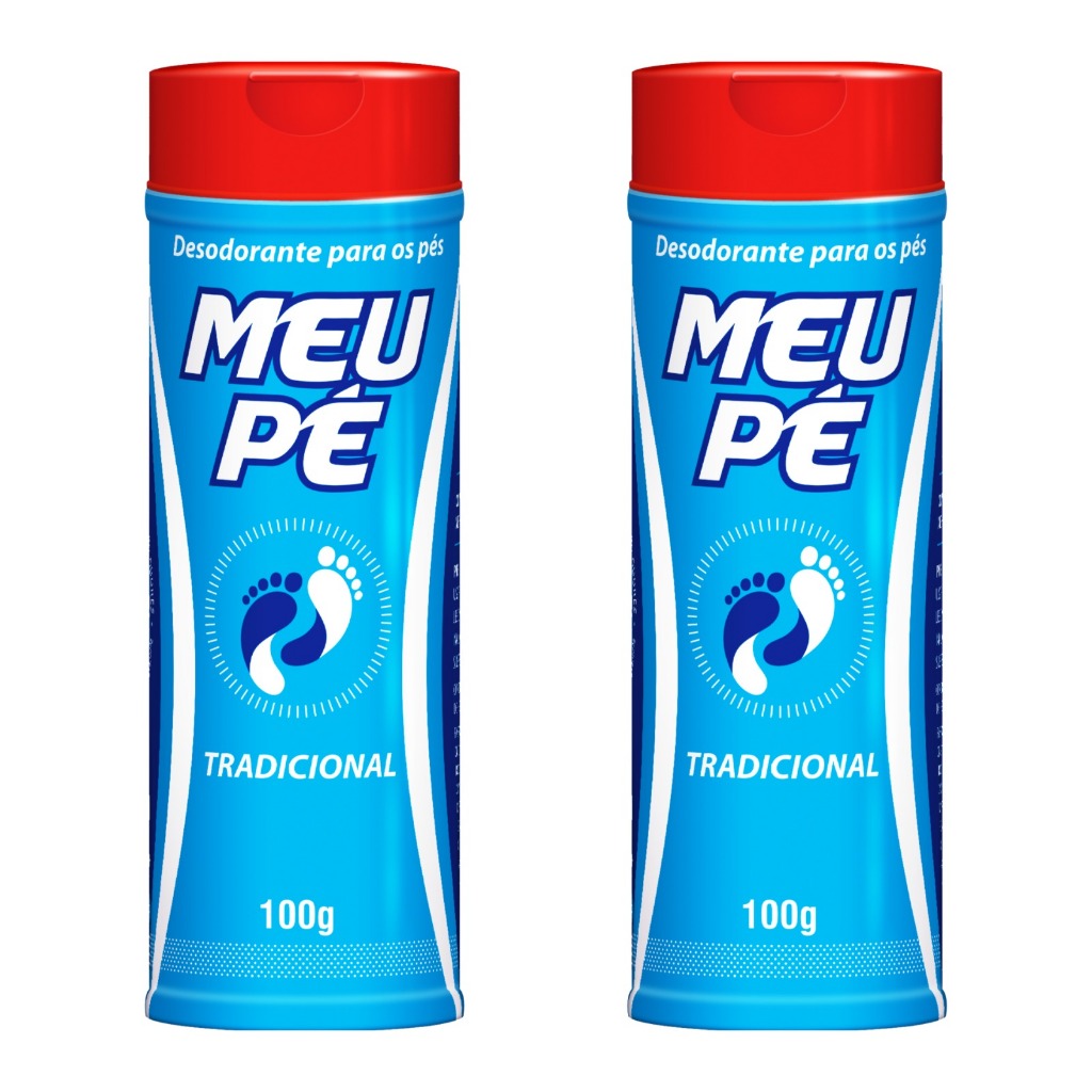 Kit Talco Para Pés Meu Pé Tradicional Anti Odor (2und)