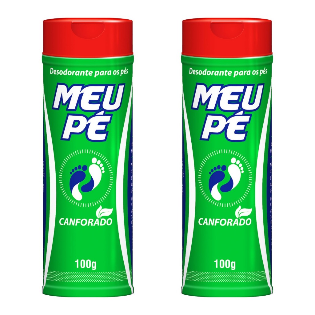 Kit Talco Para Pés Meu Pé Canforado Anti Odor (2und)
