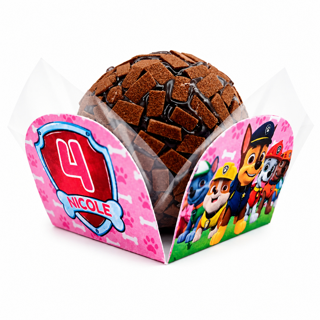 Kit Forminha de Doce Personalizada Tema Patrulha Canina Menina| Festa Infantil | Aniversário