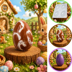 1~10 Forma Simples Ovo Liso 100g 140 ou 10585 - (J9) em Acetato BWB Para Doces de Chocolate e Confeitaria Páscoa (CHOCO)