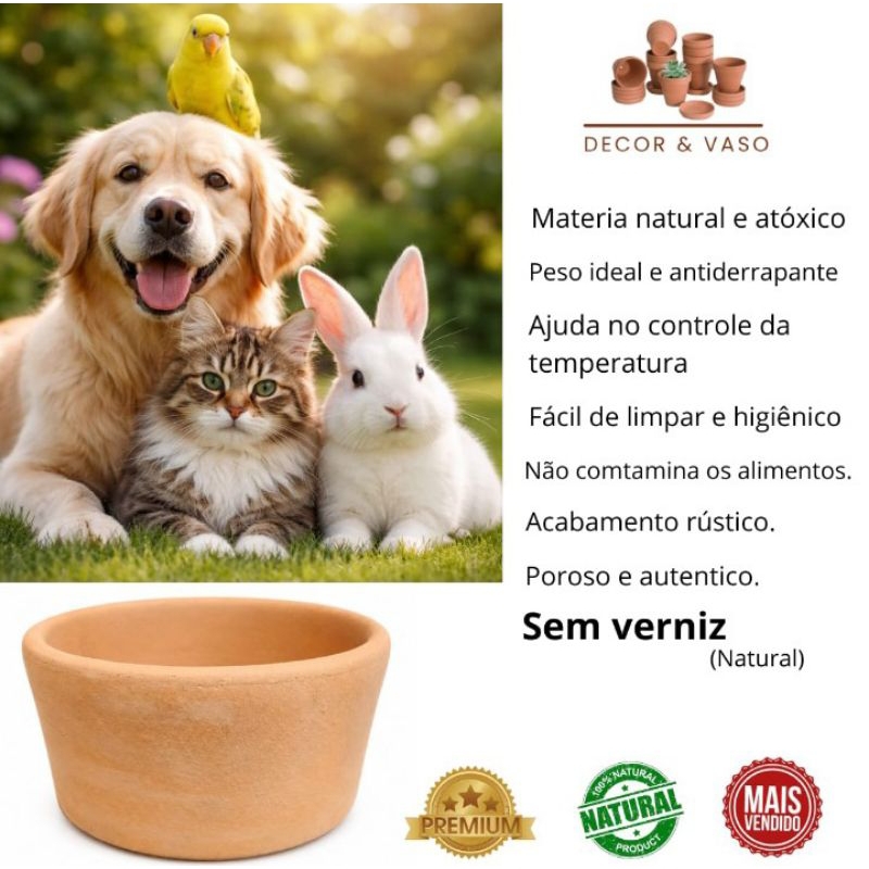 Bebedouro Comedouro Pet, cachorros, gatos, pássaros e roedores, 250 ML, 500ML, 750 ML,pote de cerâmica para ração e água