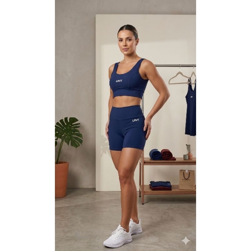 Conjunto fitness  treino academia Top run e shorts empina bumbum Zero transparencia