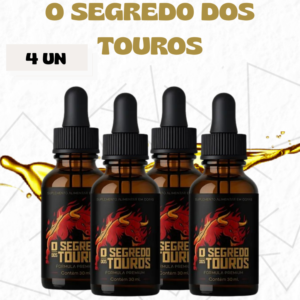 O Segredo dos Touros - Suplemento Alimentar - Mega Promoção - 4 Unidades