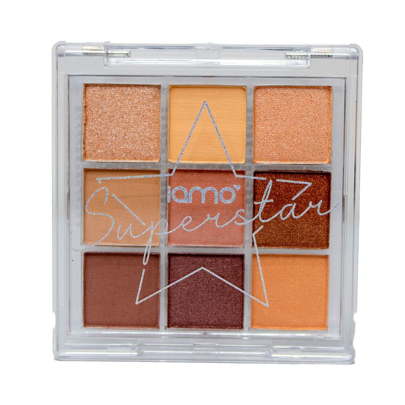 Paleta de Sombras Superstar Iamo 9 Cores Cintilantes e Mattes