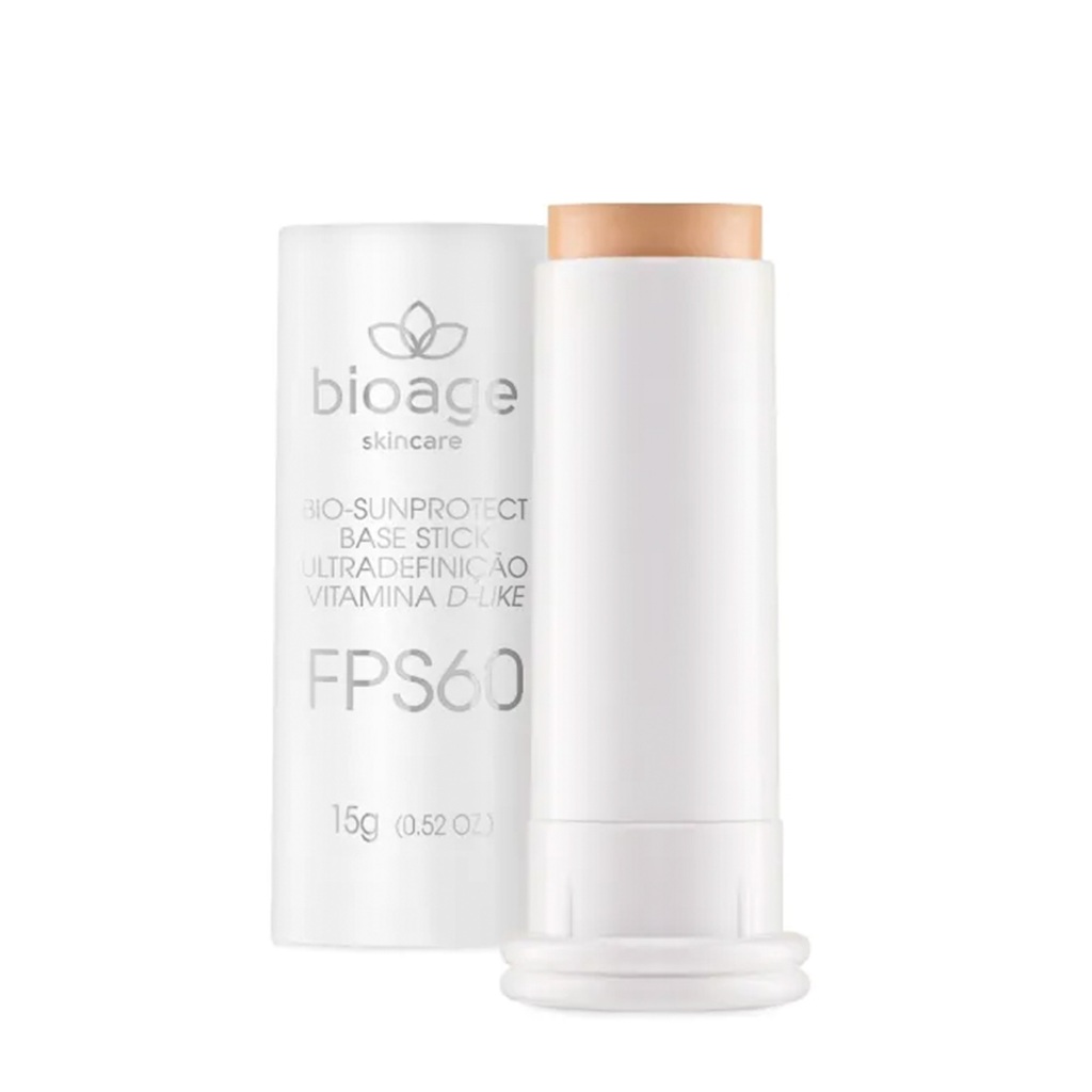 Bioage Base Stick FPS60 Ultradefinição Bege Claro 17g