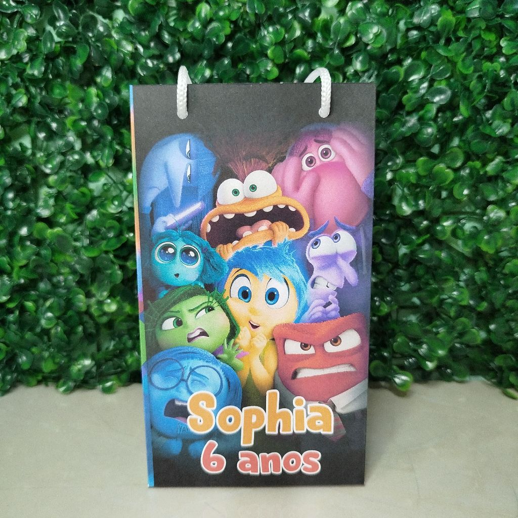 Sacolinha Surpresa Divertidamente Personalizada Lembrancinha de Aniversário Festa Infantil