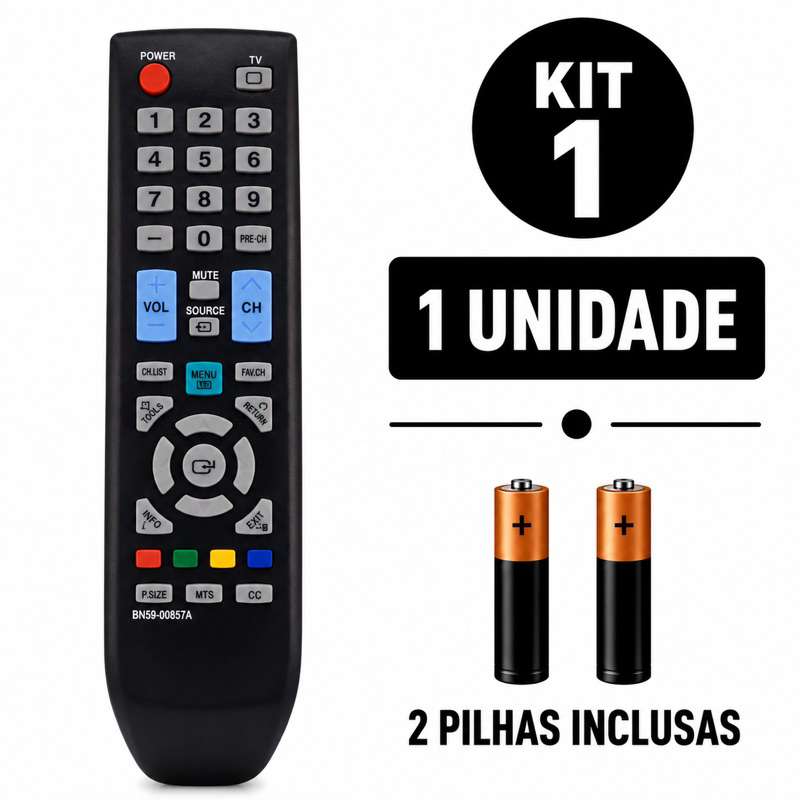 Controle Remoto Compatível com Monitor Tv Samsung Plasma Lcd LED Bn59-01004a Ln3