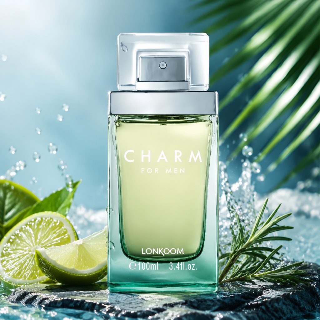 LONKOOM Eau de Toilette Masculino Charm - 100ml  Fragrância Marcante e Elegante