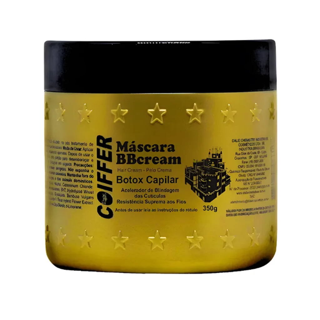 Máscara BB Cream Coiffer Botox Capilar Pós Progressiva Selagem Blindagem 350g