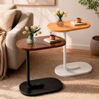 Mesinha Lateral para Sofá e Poltrona | Mesa de Apoio Canto | Mesa Auxiliar para Sala, Quarto e Salão de Beleza