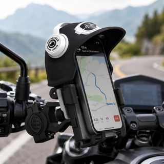 Suporte Celular Moto e Bike Guidão Universal - Modelo Mini Capacete ou Magnético Imã