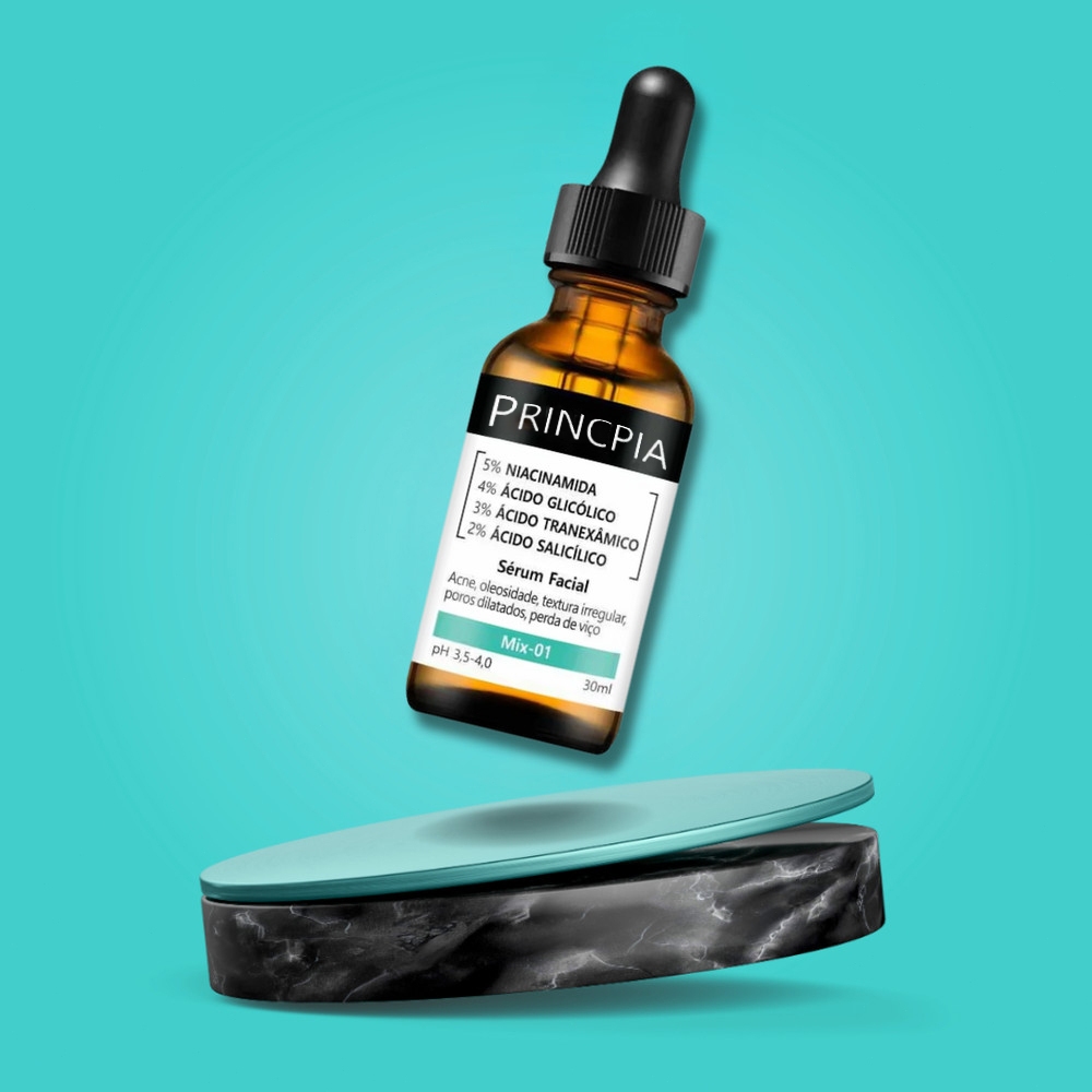 KIT Sérum Princpia Mix-01: Reduz poros e oleosidade, clareia manchas e uniformiza o tom da pele perfect serum