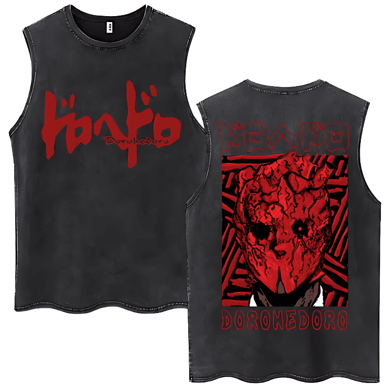 Camiseta Regata Machão Dorohedoro Feiticeiro Assassino Shin Adulto Unissex Algodão Academia Camisa Cavada Masculino