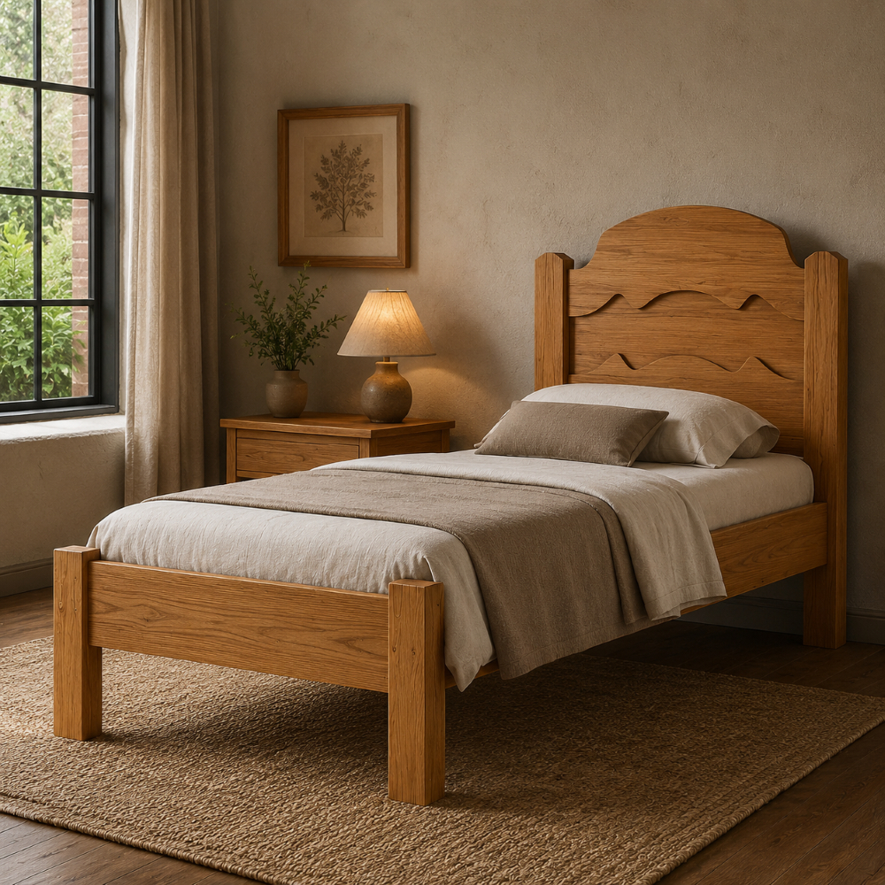 Cama Solteiro Iris MDF Reforçada c/ 6 Pés- Base Reforçada- Ideal para Colchão 88x188cm