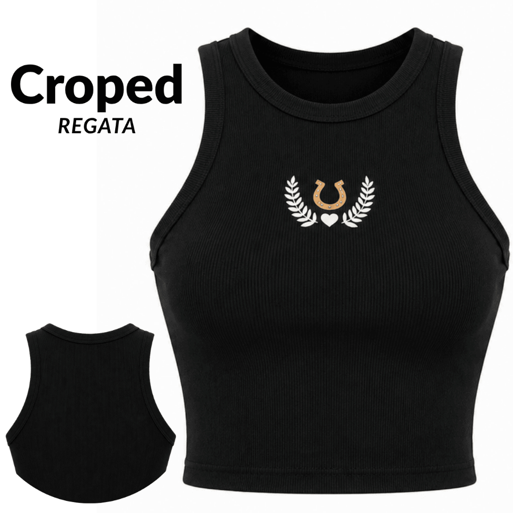 Cropped Feminino Regata Canelada Básica Lisa Confortável Moda Verão 2026 Estilo Blogueira Casual Academia Moda Feminina