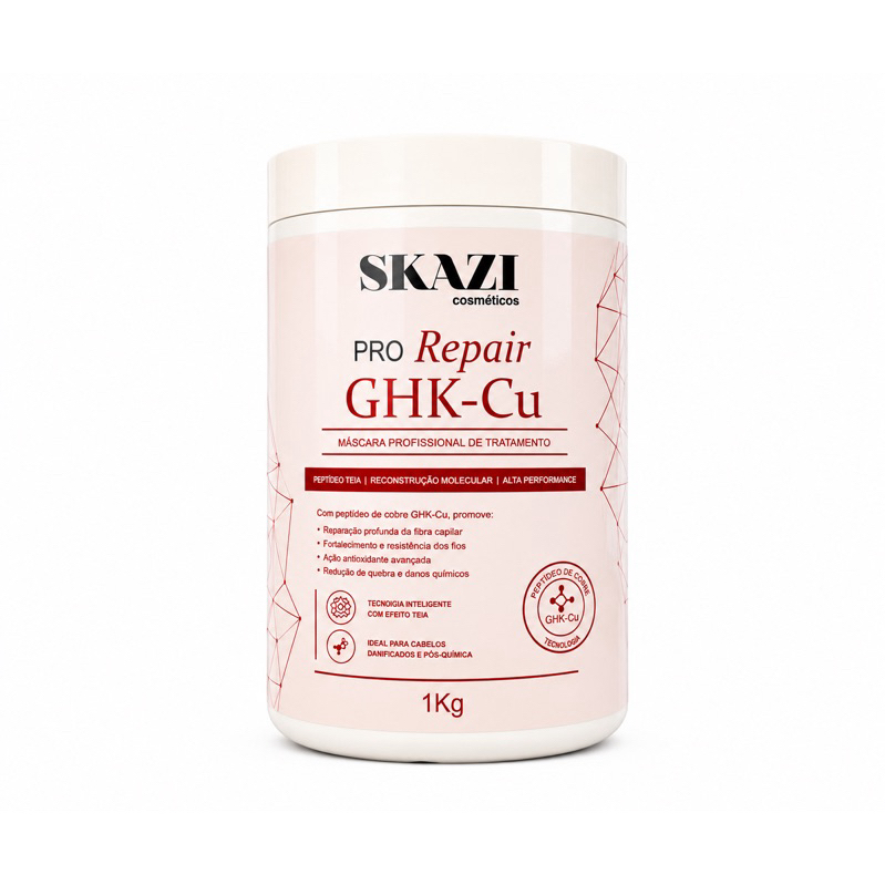 SKAZI Pro Repair GHK- Cu Máscara Profissional 1Kg Reconstrução Molecular Efeito
