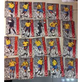 Futcards Coca Cola - Copa América 1997 -Cards colecionavel futebol Panini- rai romario Ricardinho dida denilson paulo nu