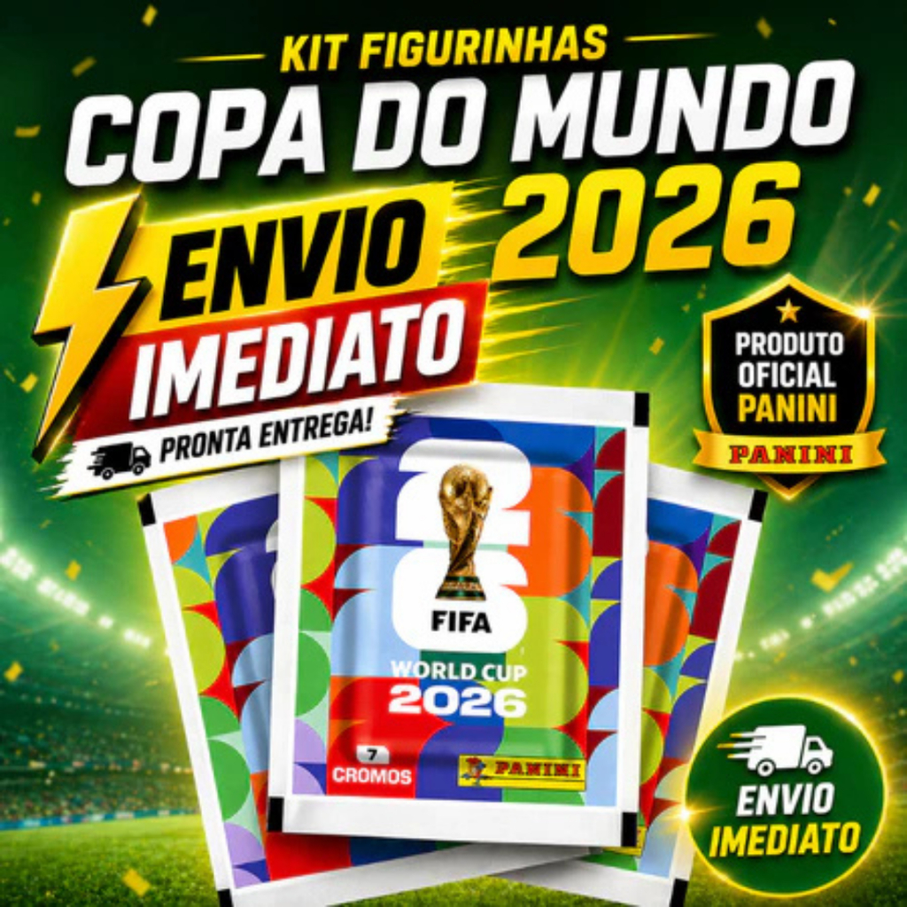 Kit 70/105/140/210 Figurinhas Oficiais Álbum Copa Do Mundo FIFA 2026 Pacotes Originais Colecionável
