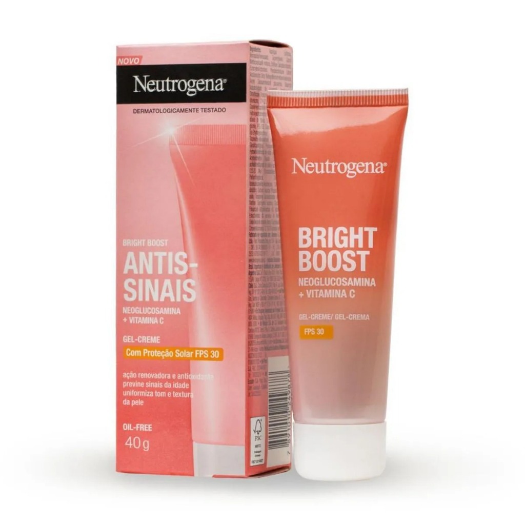 Gel Creme Antissinais Neutrogena Bright Boost FPS30 40g