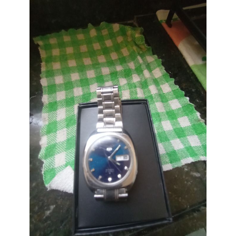 Relógio Seiko 5 Azul Modelo 6169-7103. Raridade.