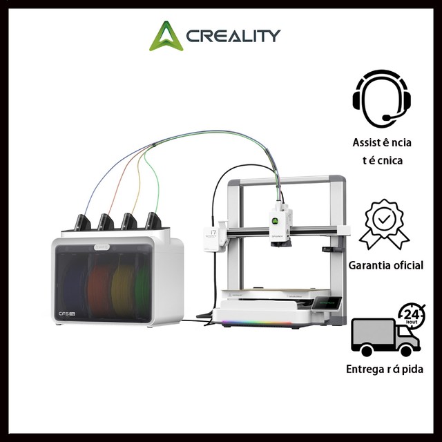 Creality SPARKX i7 Combo impressora 3d profissional Inteligente CFS Lite 50% Menos Desperdício