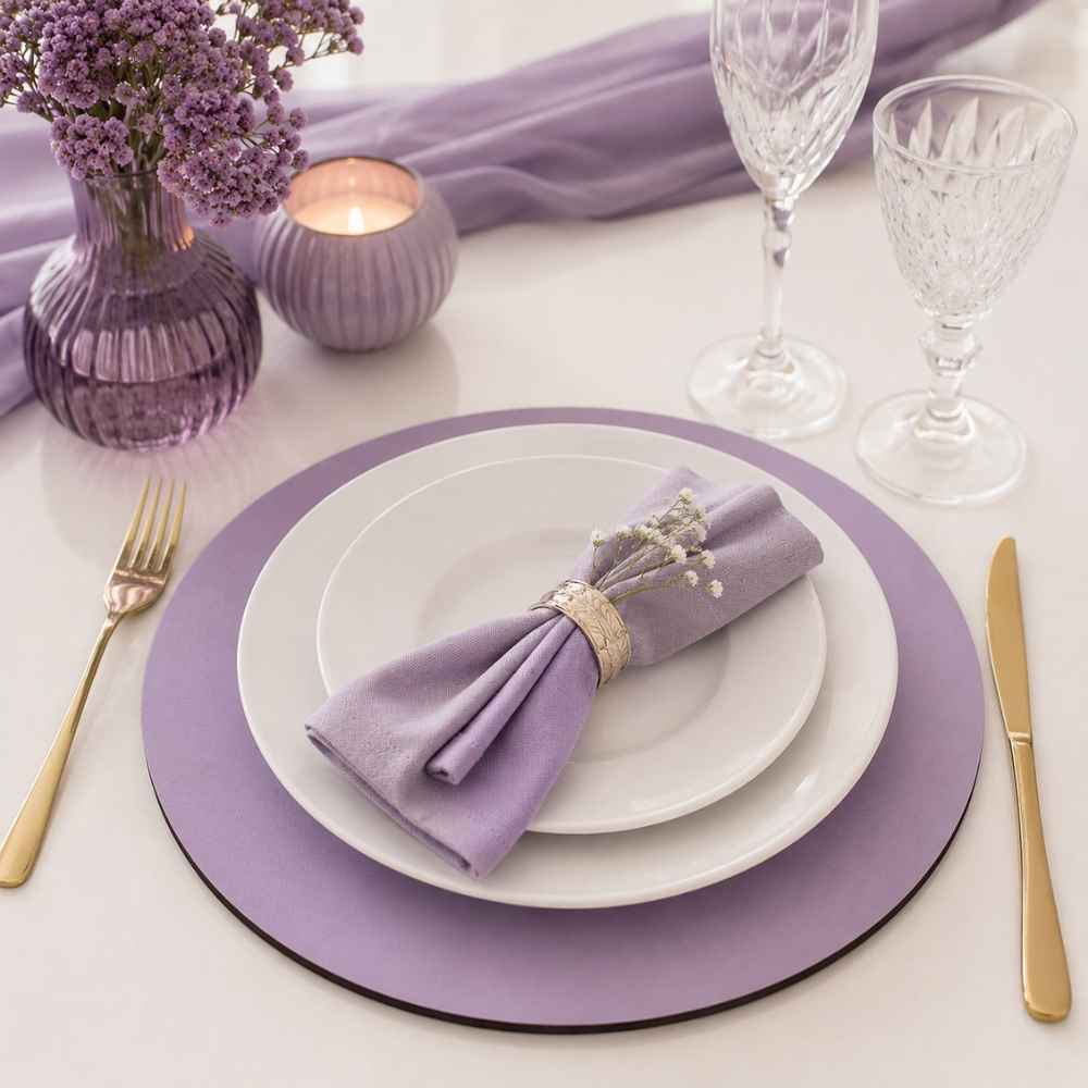 Kit 4/6/8/12/25 Sousplat Supla MDF Cru 35cm Soupla Mesa Posta Decoração Luxo Requinte Casamento Jantar Evento Elegante.