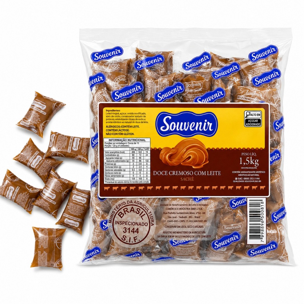 Chup Chup Doce Leite Xup Xup Sache 30g Cremoso Festa Aniversario Saquinho Surpresa Atacado Revenda