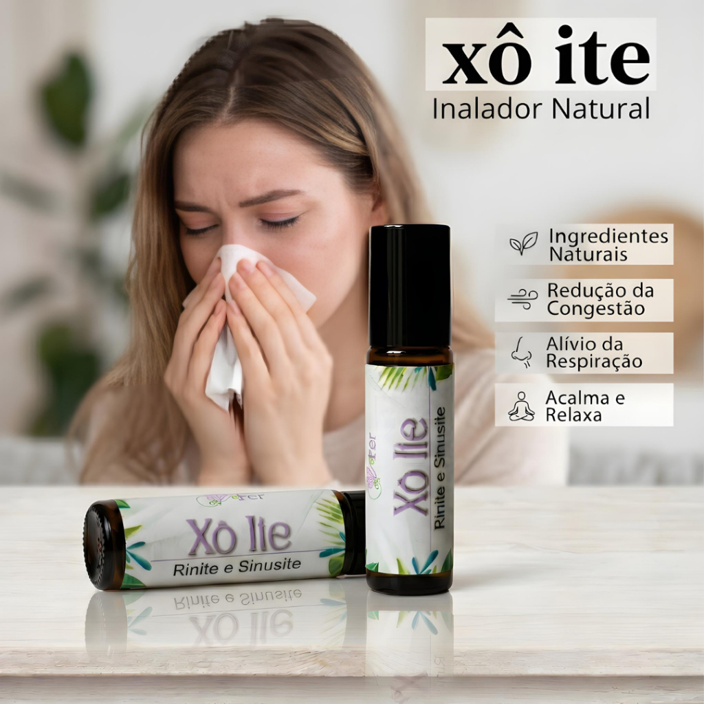Inalador Aromaterapia Infantil e Adulto Descongestionante Nasal Oleo Essencial Para Gripe Resfriado