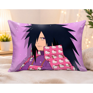 Almofada Madara Uchiha Gatinha Kawaii 27x37cm Naruto Anime Presente Criativo Decoração Geek Top