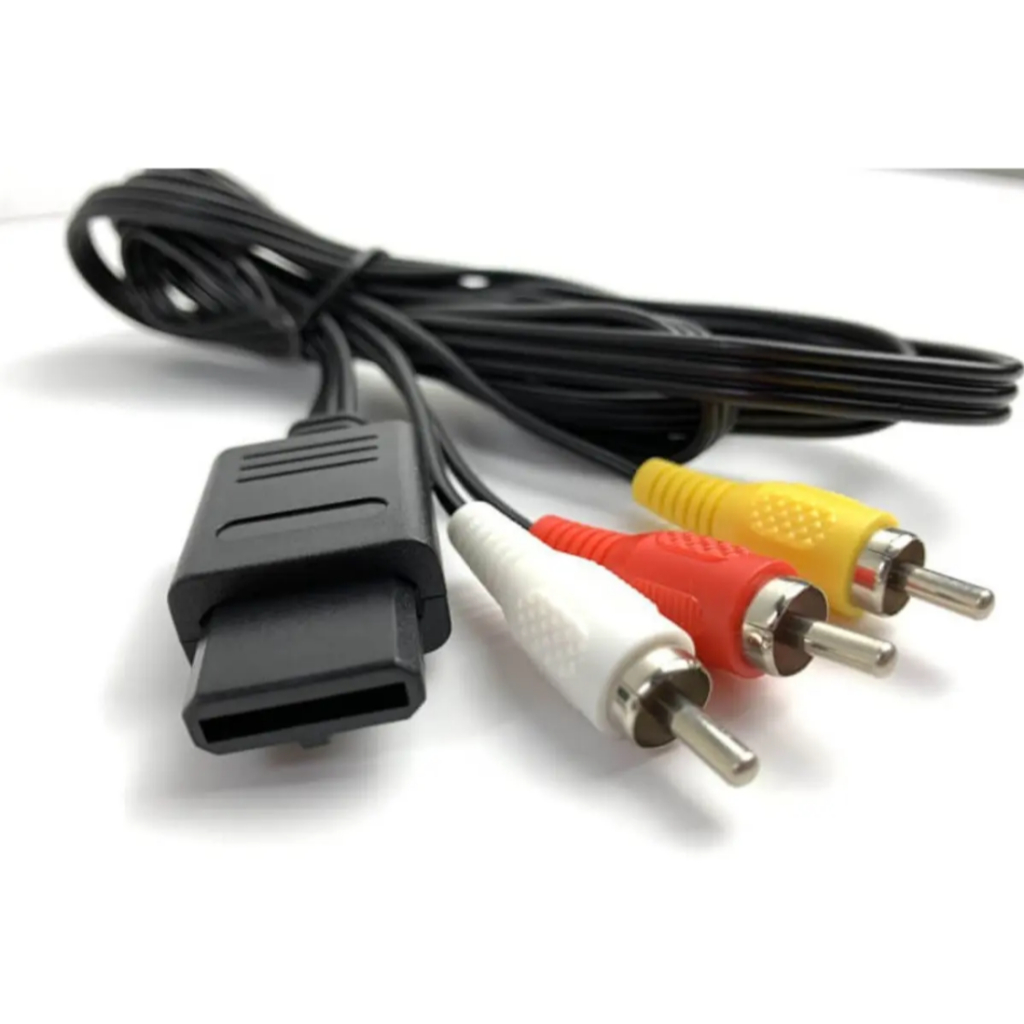 Cabo Av Audio E Video Rca Super Nintendo Gamecube N64