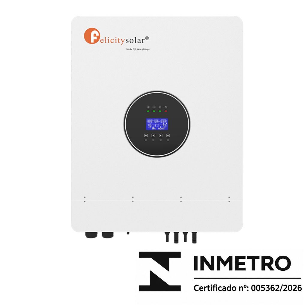 Inversor Hibrido Felicity Solar 12000w 48v 220v Mppt 240a WiFi Integrado